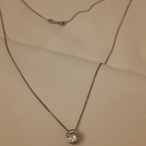 925 silver necklace with Cz